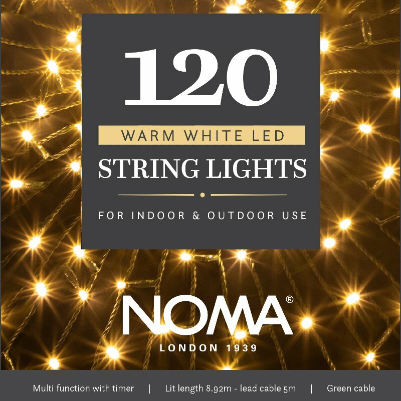 Noma 120 Warm White LED String Lights