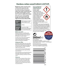 Load image into Gallery viewer, Ronseal High Performance Wet Rot Wood Hardener 500ml
