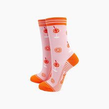Load image into Gallery viewer, Aperitivo Spritz Bamboo Socks in Pink: UK 3-7 | EU 36-40 | US 5-9
