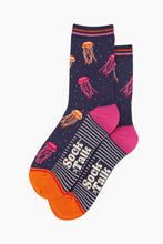 Load image into Gallery viewer, Women's Bamboo Socks - Navy, Jellyfish: UK 3-7 | EU 36-40 | US 5-9

