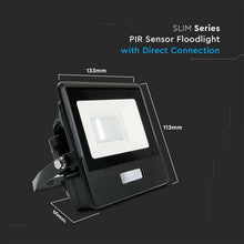 Load image into Gallery viewer, V-TAC-118S 10W PIR SENSOR FLOODLIGHT
