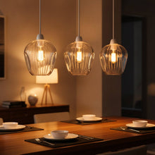 Load image into Gallery viewer, Ribbed Glass Pendant Shade E27 Easy Fit Lampshade ~6860: Style 1
