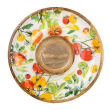 Load image into Gallery viewer, Chip &amp; Dip Dish Mango Wood - Tomatoes 4pk
