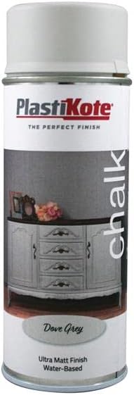 PlastiKote CHALK FINISH SPRAY DOVE GREY 400ML