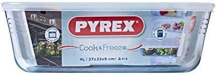 Pyrex Cook & Freeze Rectangular dish with Lid, 4L
