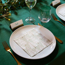 Load image into Gallery viewer, Gold Christmas Tree Paper Napkins - 20 Pack | Christmas Napkins |
