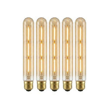 Load image into Gallery viewer, Vintage T185 Tubular LED Bulb E27 Dimmable Filament Warm Amber ~6593: T185 3W - Pack 1
