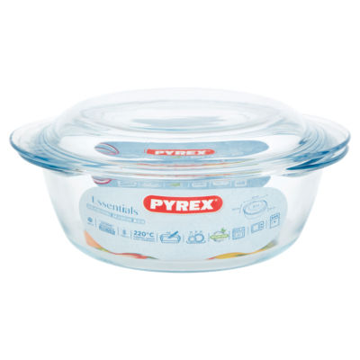 Pyrex 4 in 1 Glass casserole dish with Lid, 24x20cm, 2.1L