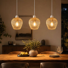 Load image into Gallery viewer, Ribbed Glass Pendant Shade E27 Easy Fit Lampshade ~6860: Style 1
