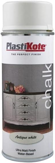 Plastikote Chalk Finish Spray Antique White 400Ml