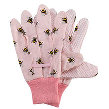 Load image into Gallery viewer, Briers Multi-Task Cotton Grip Triple Pack Bees Gardening Gloves  Medium
