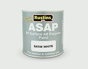 Rustins ASAP Quick Dry All Surface Paint Satin White 500ml