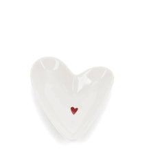 Load image into Gallery viewer, Mini Glossy Ceramic Trinket Dish - Heart
