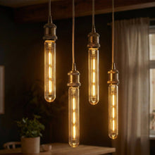 Load image into Gallery viewer, Vintage T185 Tubular LED Bulb E27 Dimmable Filament Warm Amber ~6593: T185 3W - Pack 1
