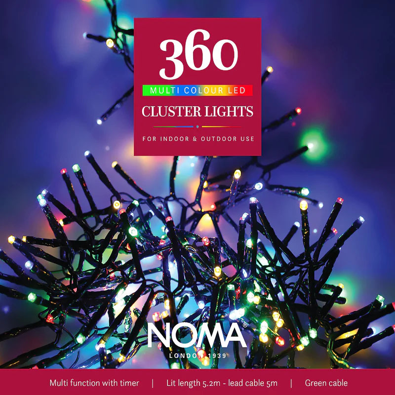 Noma Multi Colour LED Cluster Lights