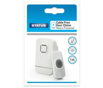 Status Mains Operated Wire Free Door Bell