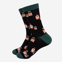 Load image into Gallery viewer, Men's Bamboo Socks - Black, Whisky: UK 7-11 | EU 40.5-46 | US 8-12

