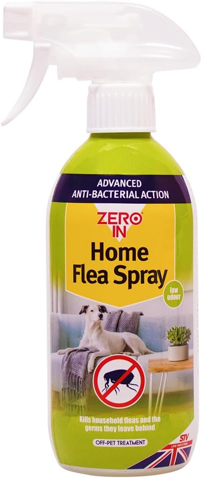 Zero In Antibacterial Home Flea Spray - 500 ml.