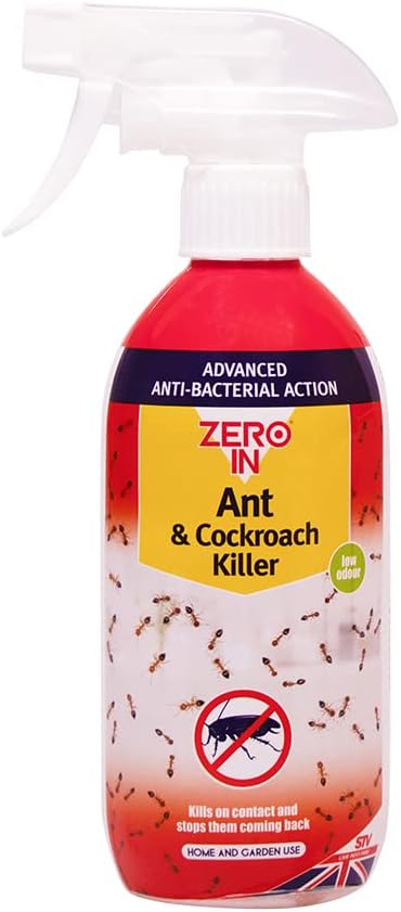 Zero In Anti-Bacterial Ant & Cockroach Killer – 500ml Spray