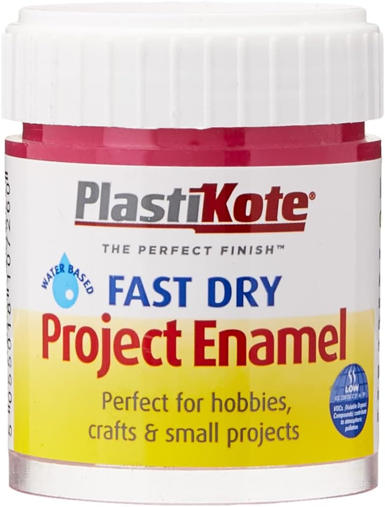 Plasti-Kote Fast Dry Project Enamel 59ML, Hot Pink