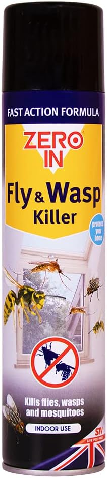 Zero In Fly & Wasp Killer - 300 ml Aerosol