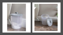 Load image into Gallery viewer, Wham Fun Bin Clear &amp; Cool Grey 8L with twist lock lid
