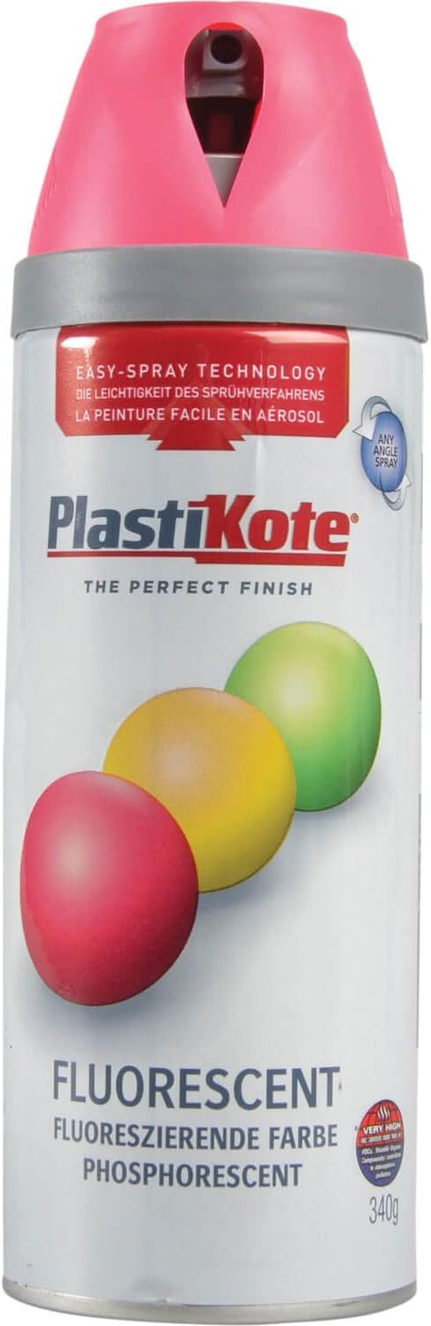 Plastikote Twist & Spray Fluorescent Pink 400Ml