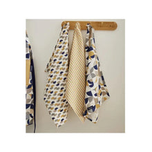 Load image into Gallery viewer, Cooksmart Bauhaus Geo Set of 3 Tea Towels
