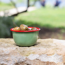 Load image into Gallery viewer, Olive Enamel Bowl - 10cm |Summer Kitchenware |
