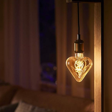 Load image into Gallery viewer, Vintage Heart LED Filament Bulb - E27 Warm Amber Glow 4W ~1044
