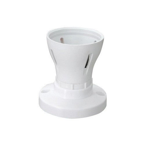 Bayonet Batten White Ceiling Lampholder, BC, B22 Light Bulb Socket, Lamp Fitting