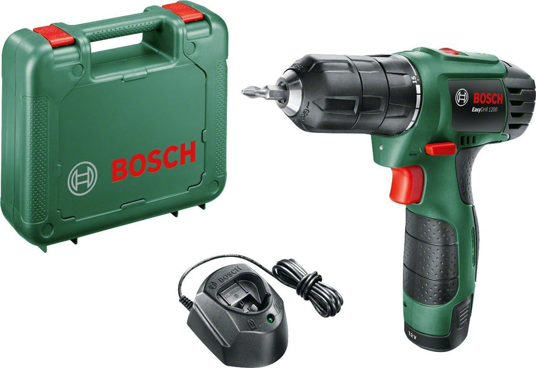 Bosch EasyDrill 1200  cordless drill driver (1 battery, 12 Volt System, in carrying case)