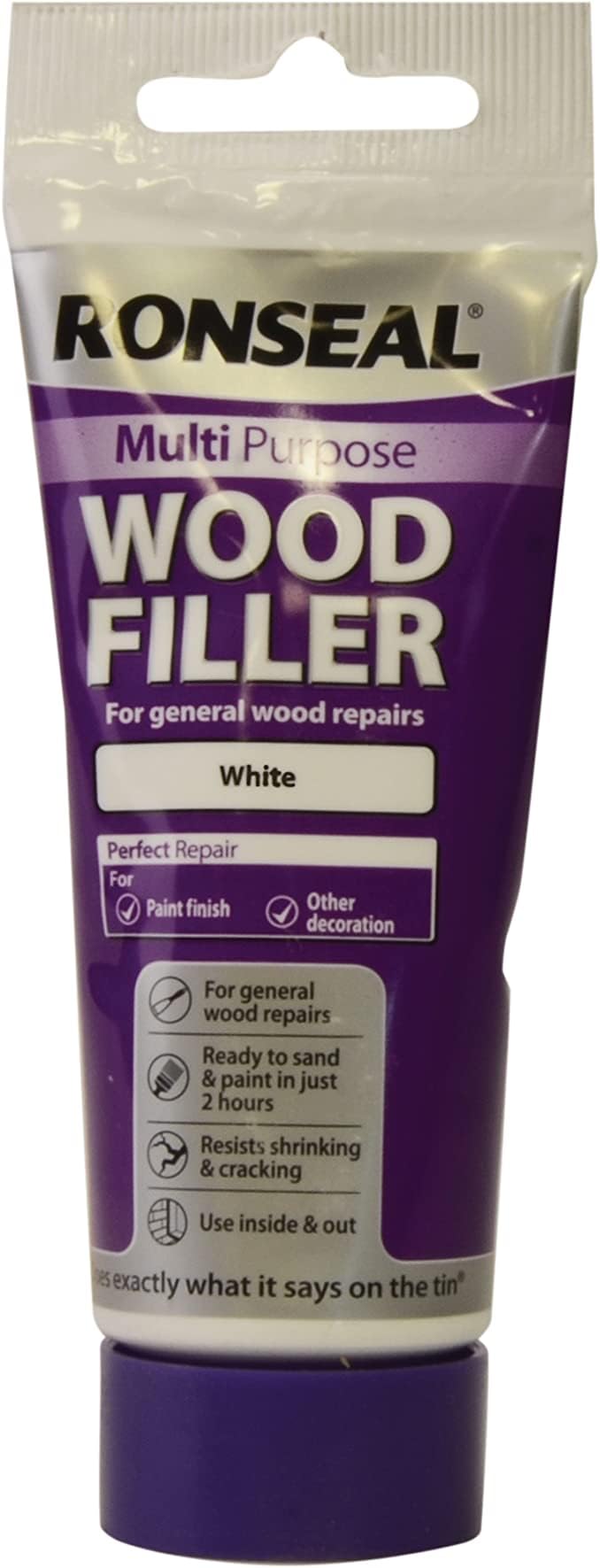 Ronseal Multi Purpose Wood Filler - White 100g