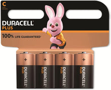 Load image into Gallery viewer, Duracell Plus 100% Life Guaranteed 4 Pack

