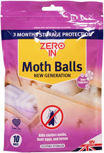Load image into Gallery viewer, Zero In New Generation Moth Balls - 10-Pack.
