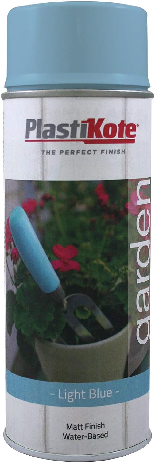 Plastikote Garden Colours Spray Paint Light Blue 400Ml