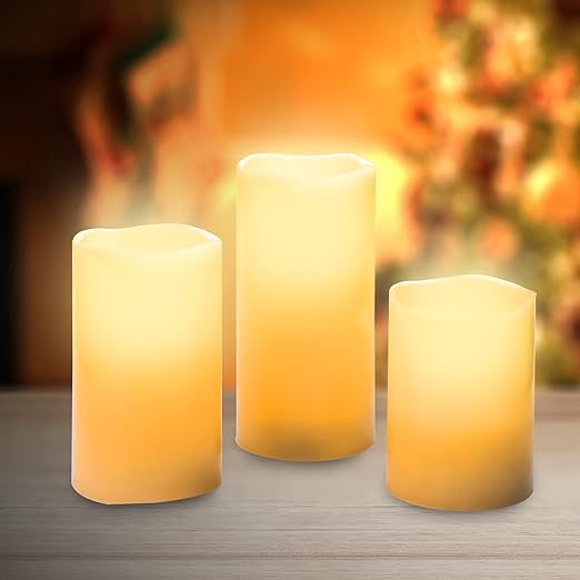 Status Lustenau Flameless Candles 3 Pack Warm White