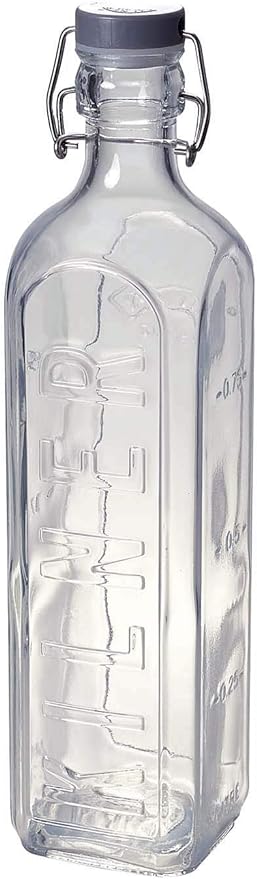Kilner Square Clip Bottle 1 Litre/34 fl oz