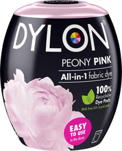 Load image into Gallery viewer, DYLON Washing Machine Fabric Dye Pod for Clothes &amp; Soft Furnishings, 350g – Peony Pink
