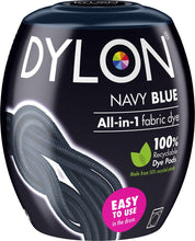 Load image into Gallery viewer, DYLON Washing Machine Fabric Dye Pod for Clothes &amp; Soft Furnishings, 350g – Navy Blue
