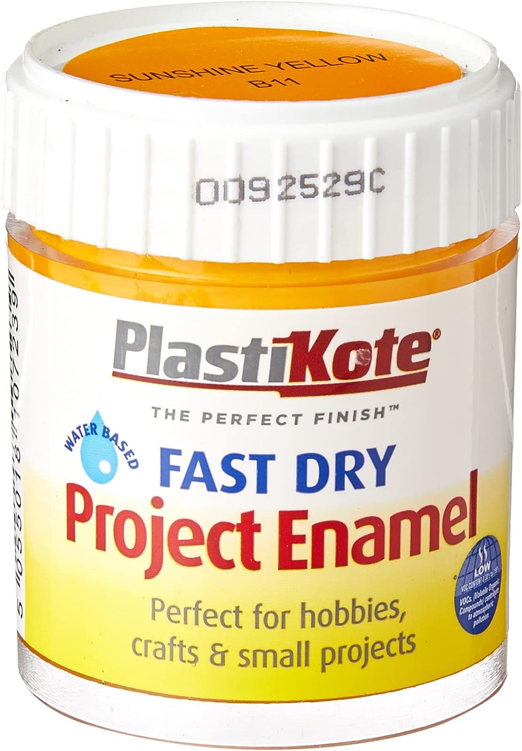 Plasti-Kote Fast Dry Project Enamel 59ML, Sunshine Yellow