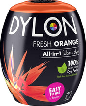 Load image into Gallery viewer, DYLON Washing Machine Fabric Dye Pod for Clothes &amp; Soft Furnishings, 350g - Fresh Orange
