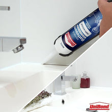 Load image into Gallery viewer, UniBond Kitchen &amp; Bathroom Sanitary Silicone Sealant Anti-Mould - White
