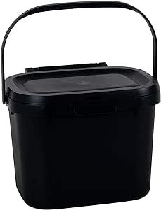 Addis Black 4.5L Kitchen Compost Caddy