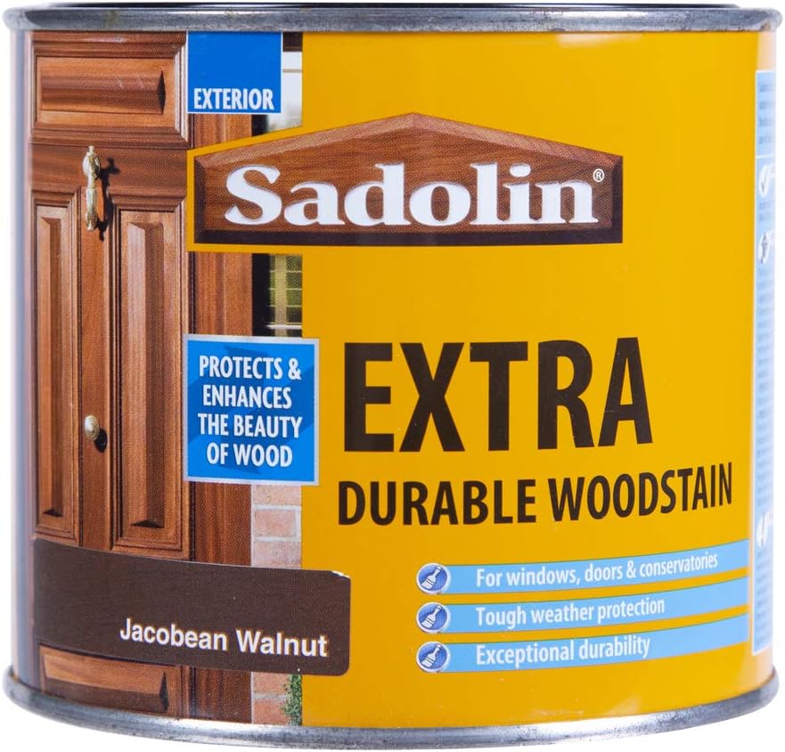Sadolin Extra Durable Woodstain Jacobean Walnut 0.5 L