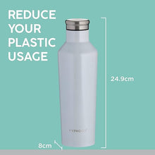 Load image into Gallery viewer, Typhoon Pure Reusable 800ml Single Walled Steel Bottle - White

