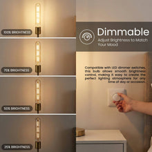 Load image into Gallery viewer, Vintage T185 Tubular LED Bulb E27 Dimmable Filament Warm Amber ~6593: T185 3W - Pack 1
