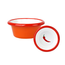Load image into Gallery viewer, Chilli Enamel Dip Dish - 8cm
