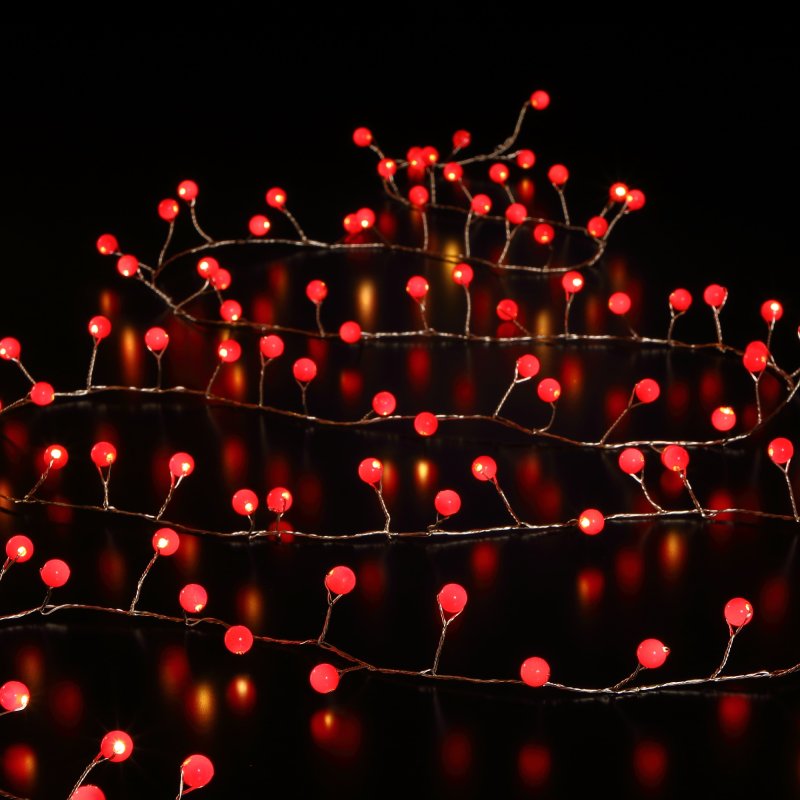 Noma 100 LED Red Berry Garland