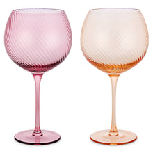 Load image into Gallery viewer, Twist Gin Glasses - Set of 2 Pink/Peach
